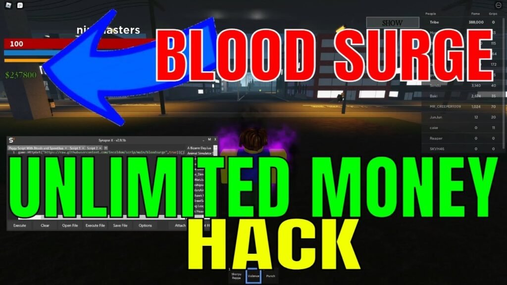 Roblox Blood Surge Script 2022